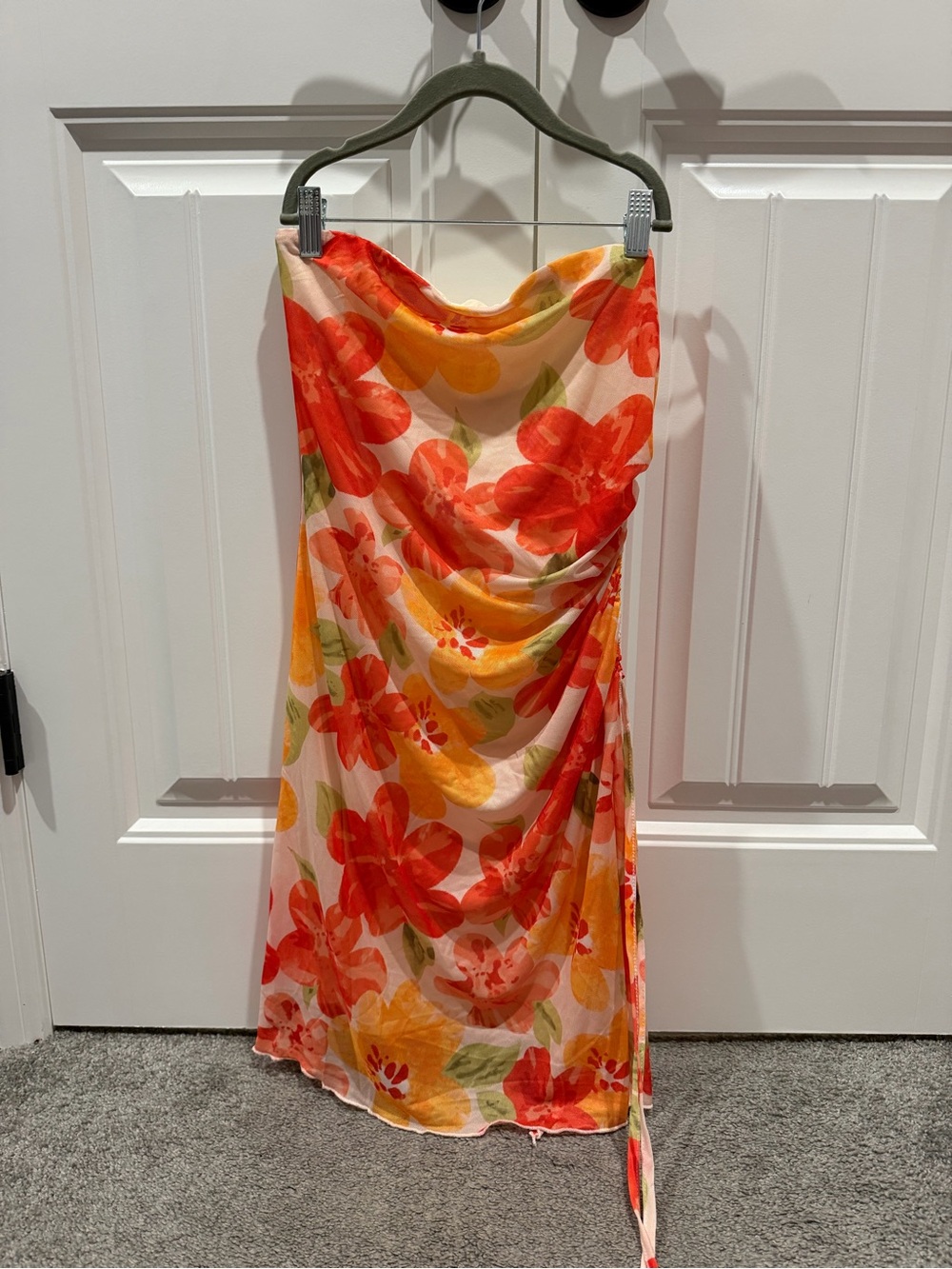 Floral Orange & Yellow dress